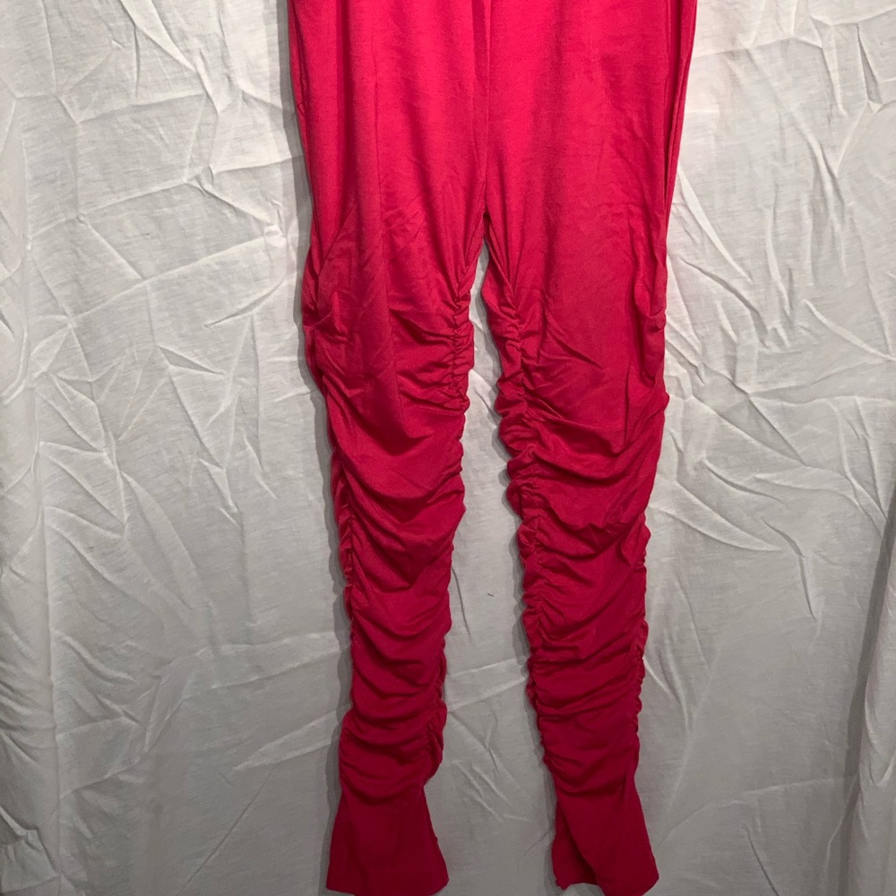 Red/Fuchsia Stacked Pants ❤️